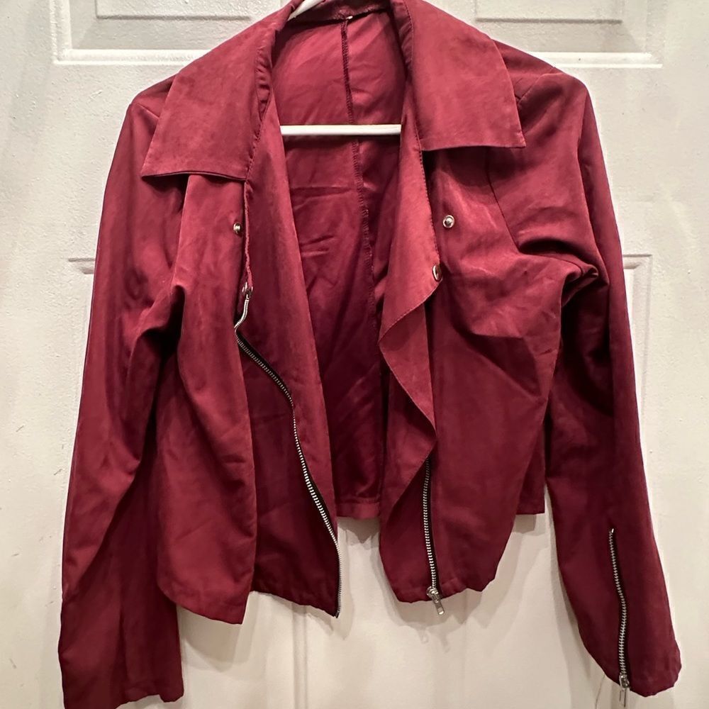 2/$15 Cranberry blazer